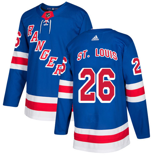 Adidas Men New York Rangers #26 Martin St. Louis Royal Blue Home Authentic Stitched NHL Jersey